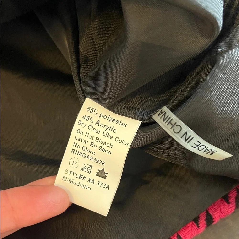 A‘gaci Pink and Black Croppe Jacket M - Picture 13 of 14